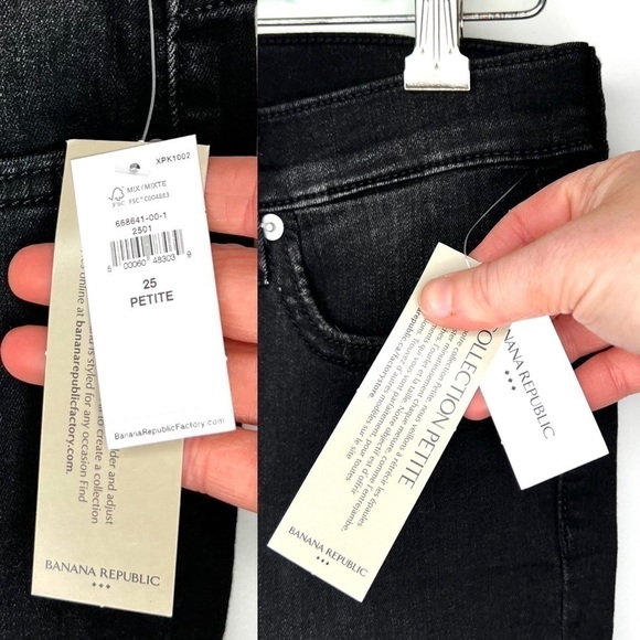 Banana Republic High Rise Black Wash Super Stretch Legging Size 25 Petite - Picture 6 of 13